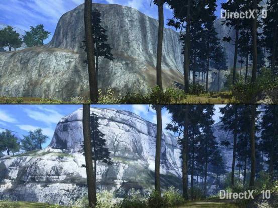 Call of Juarez Directx 9 vs Directx 10 Mountain