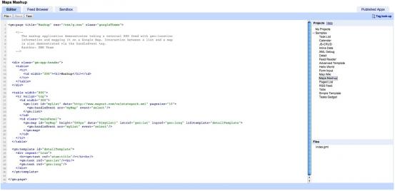 Google Mashups Map Mashup Code