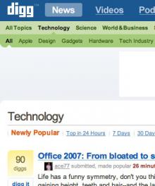 Είναι το Digg γεμάτο απο Apple fanboys?