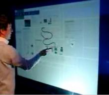 Microsoft TouchWall: Το κάθετο Surface
