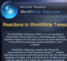 Microsoft WorldWide Telescope