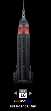 Τι χρώμα είναι το Empire State Building;